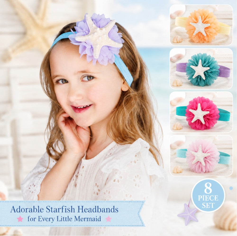 8-Pack Baby Girl Lace, Bow & Flower Headbands | TIKA