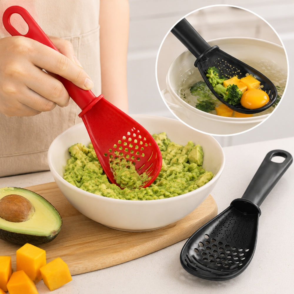 2-Piece Heat-Resistant Cooking Skimmer & Scoop Strainer Set | TIKA