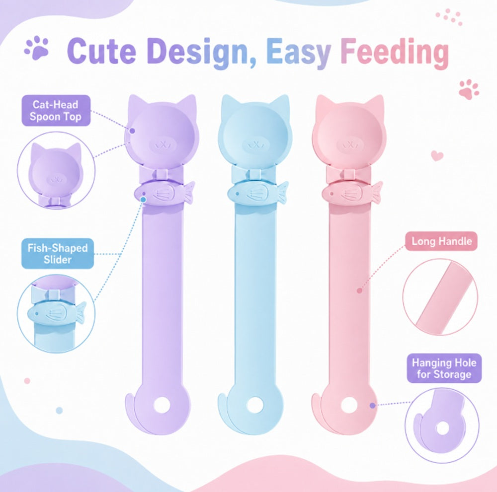 3-Pack Cat Treat Spoon Dispensers | TIKA