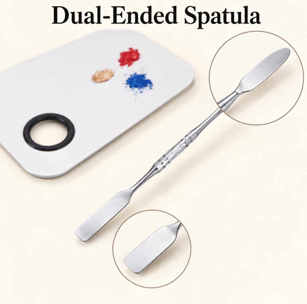 Acrylic Makeup Mixing Palette with Spatula | TIKA