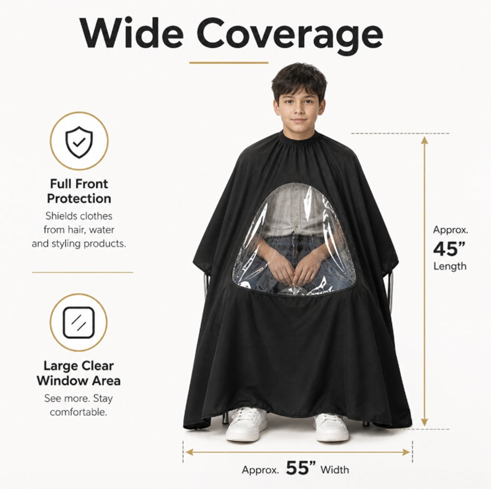 Hair Cutting Cape with Viewing Window | TIKA