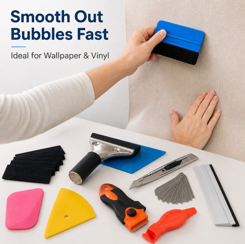 Window Tint Tool Kit with Squeegee & Scraper | TIKA
