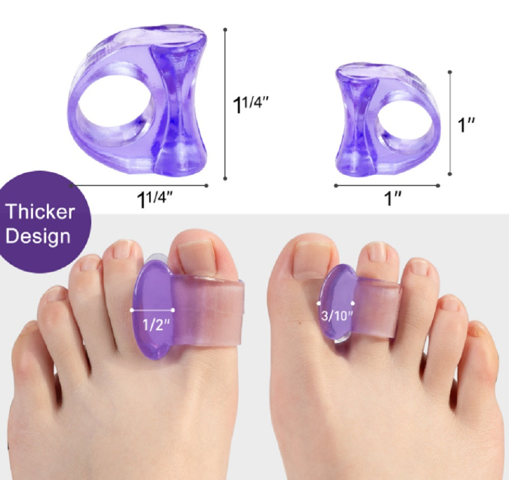 4-Pair Reusable Gel Toe Separators | TIKA
