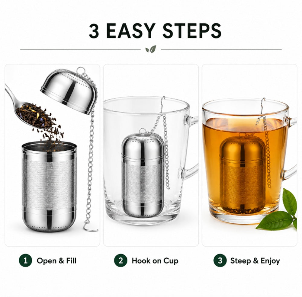 Stainless Steel Tea & Spice Infuser Ball for Loose Leaf and Seasoning | TIKA