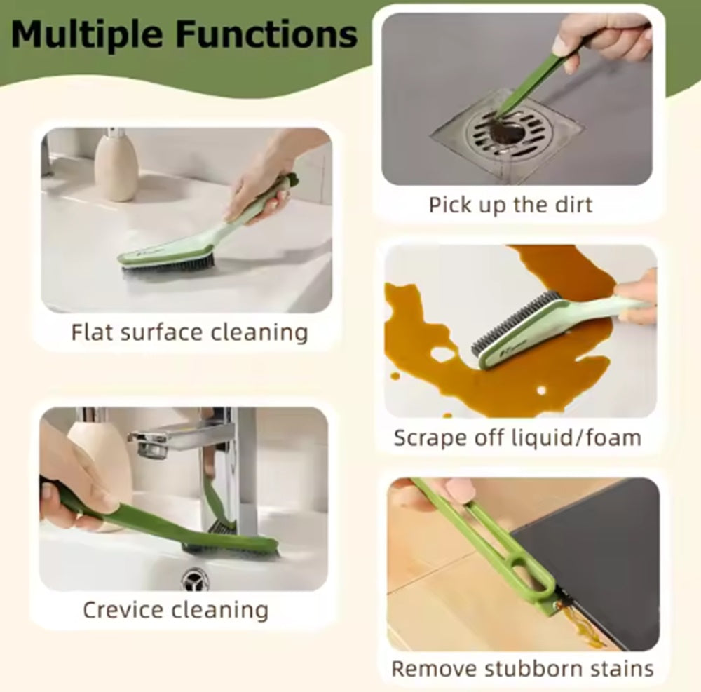 3-in-1 Detachable Crevice & Grout Scrub Brush | TIKA