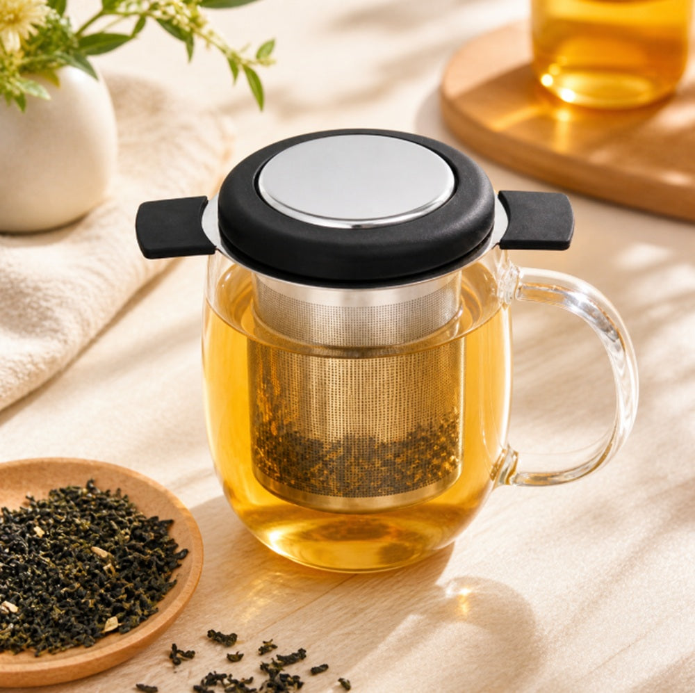 Stainless Steel Fine-Mesh Loose-Leaf Tea Infuser Strainer | TIKA