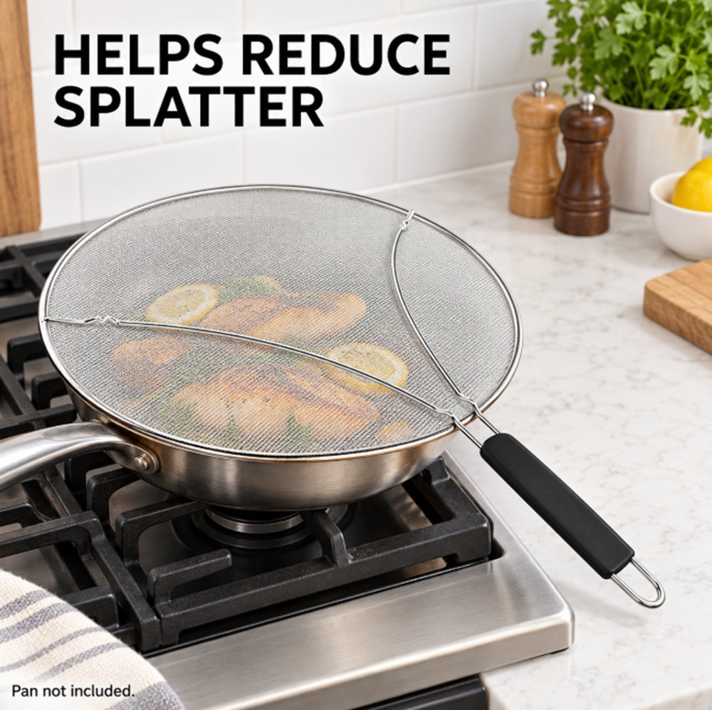 13-Inch Stainless Steel Fine Mesh Splatter Screen | TIKA