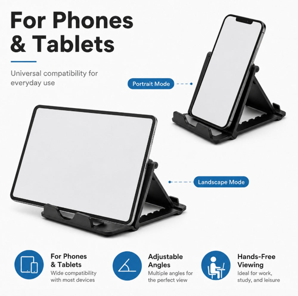 Adjustable Foldable Phone Desk Stand | TIKA