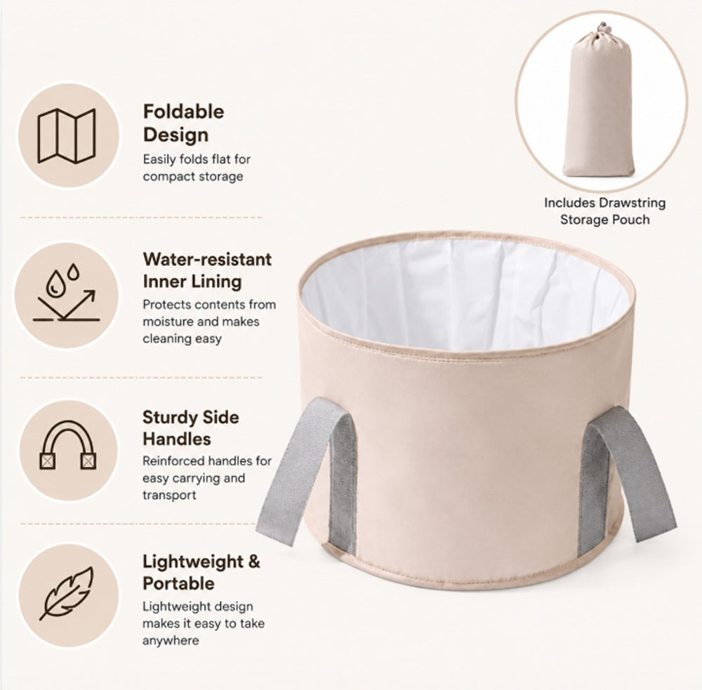 Collapsible Wash Basin & Portable Camping Bucket | TIKA