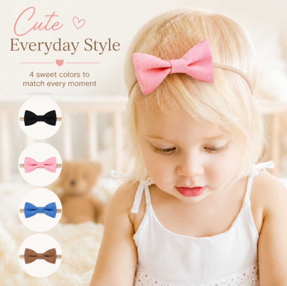 4-Pack Baby Girl Flower Headbands | TIKA