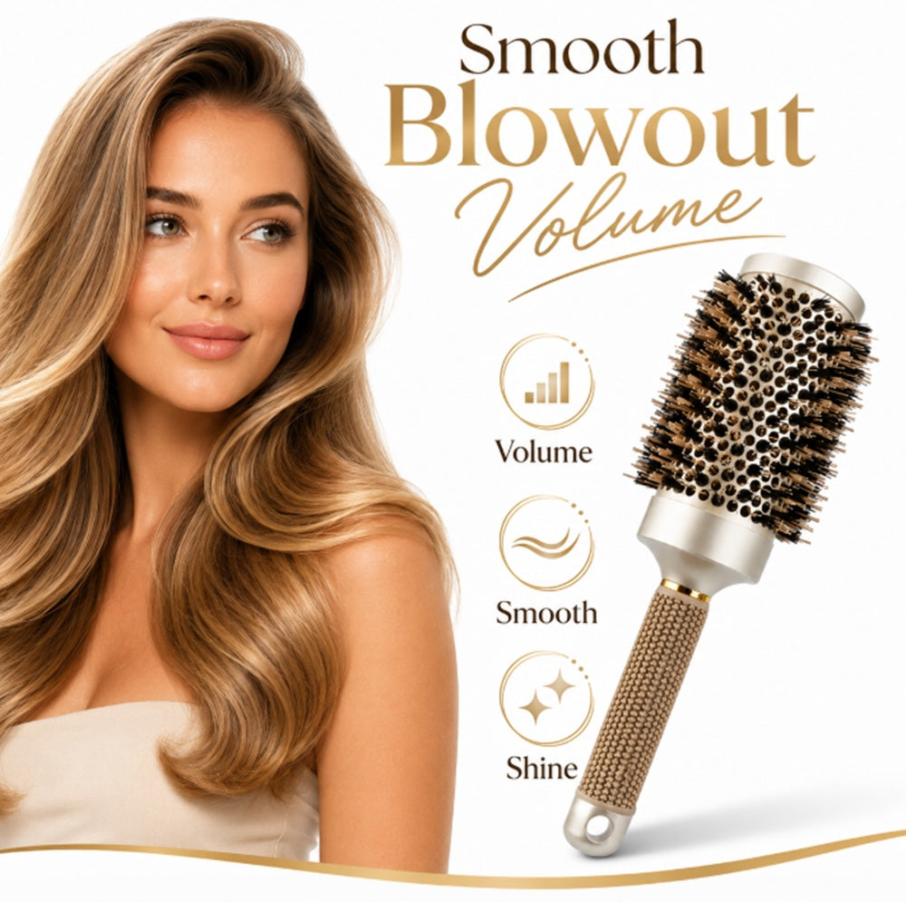 Ceramic Ionic Round Hair Brush for Blowout Styling | TIKA