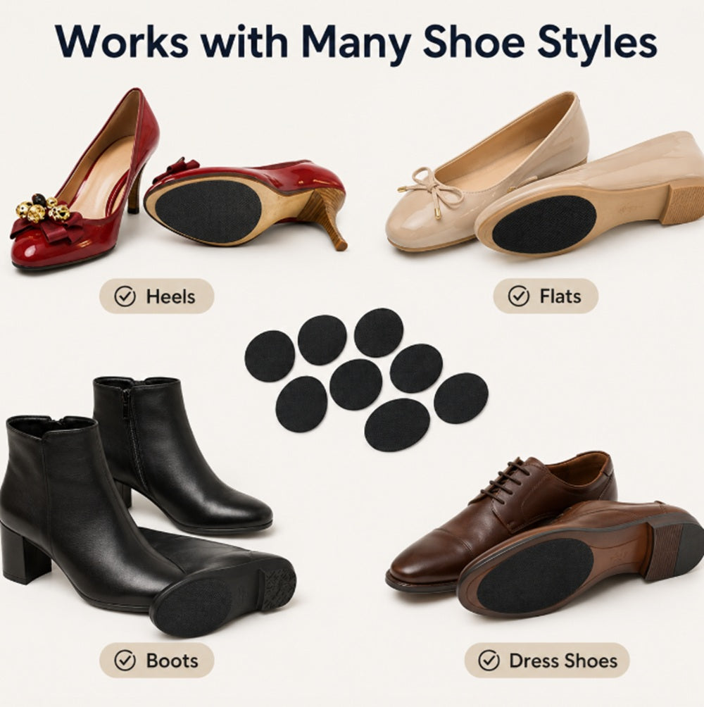 10-Pair Self-Adhesive Non-Slip Shoe Sole Pads | TIKA