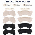 4-Pair Fabric Heel Cushion Inserts & Shoe Grips | TIKA
