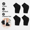 2-Pair Gel-Lined Open-Toe Heel Socks | TIKA