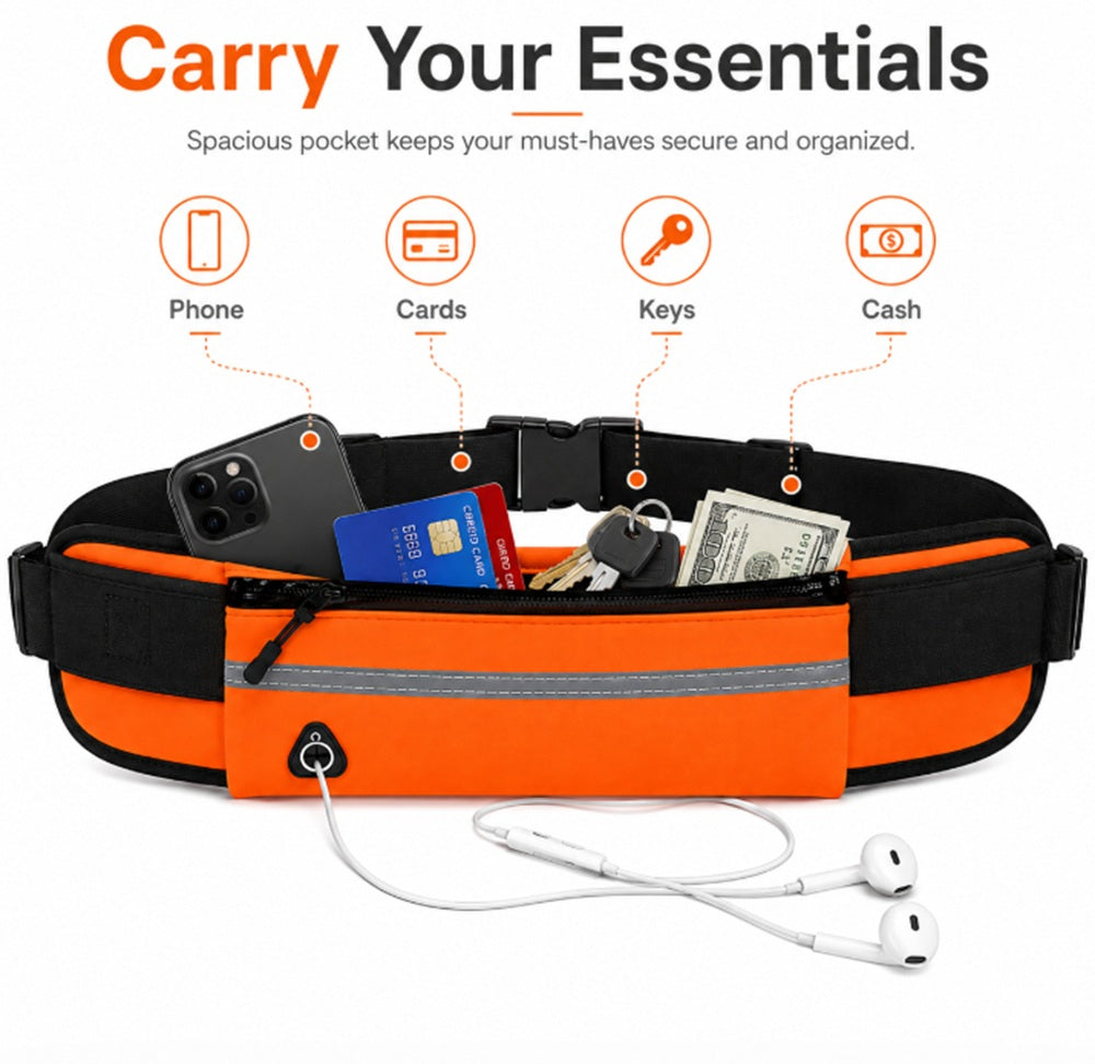 Adjustable Water-Resistant Running Belt | TIKA