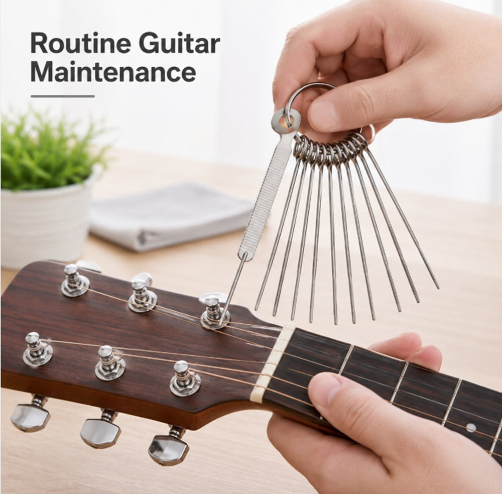Guitar Nut Slotting Saw & File Kit for Repair & Setup | TIKA