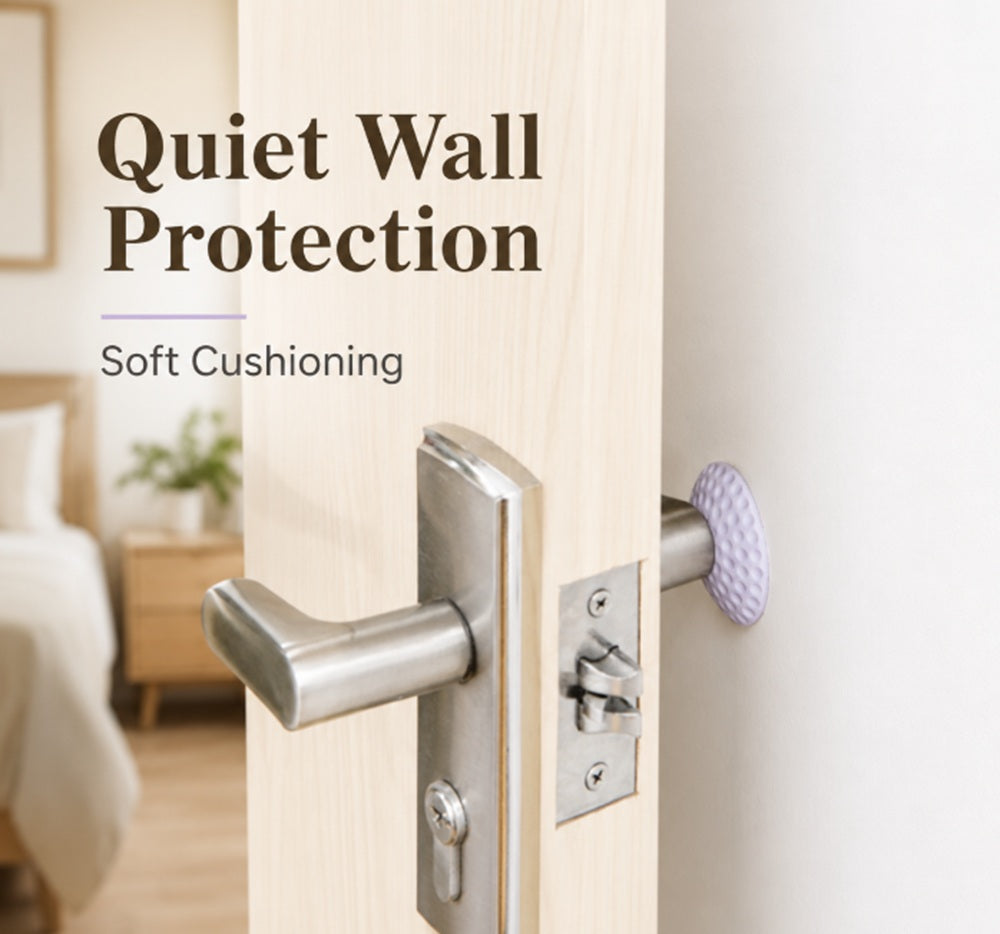 4-Pack Self-Adhesive Rubber Wall Protector Pads | TIKA