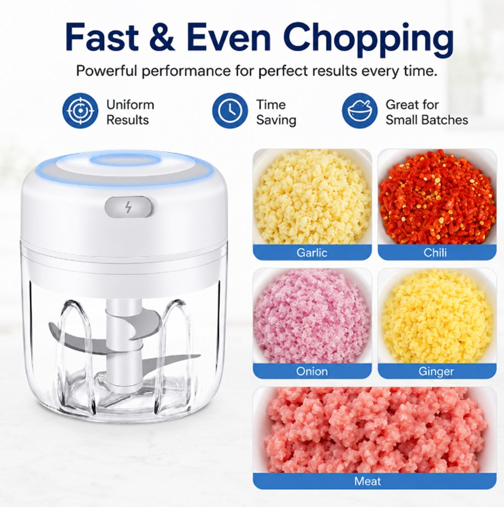 USB Rechargeable Mini Electric Garlic & Vegetable Chopper | TIKA