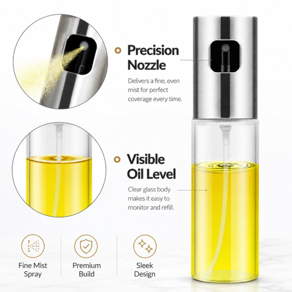 Stainless Steel Olive Oil Sprayer Mister for Cooking & BBQ | TIKA