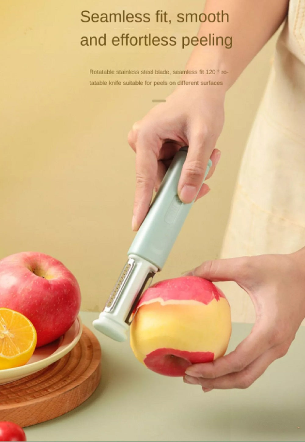 2-in-1 Knife Sharpener & Peeler, 2-Stage Sharpening – TIKA