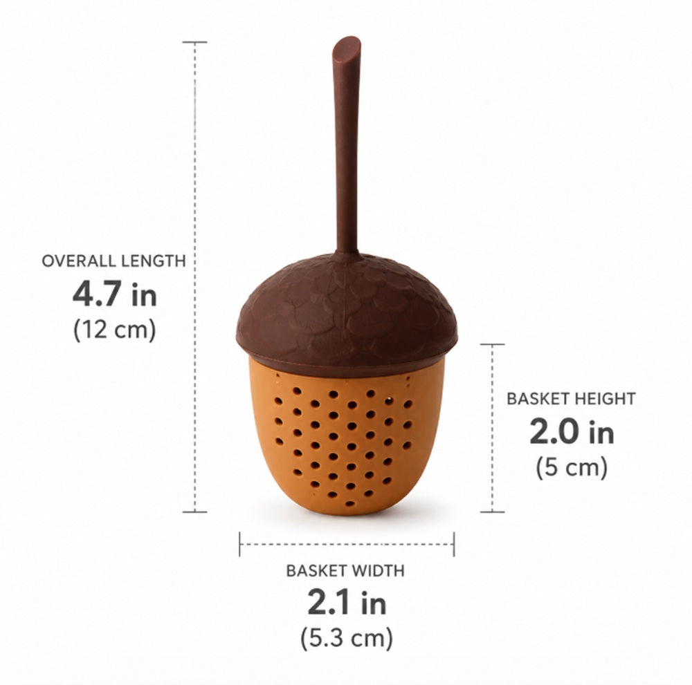 Pine Cone Silicone Tea Infuser with Long Handle for Loose-Leaf Tea | TIKA