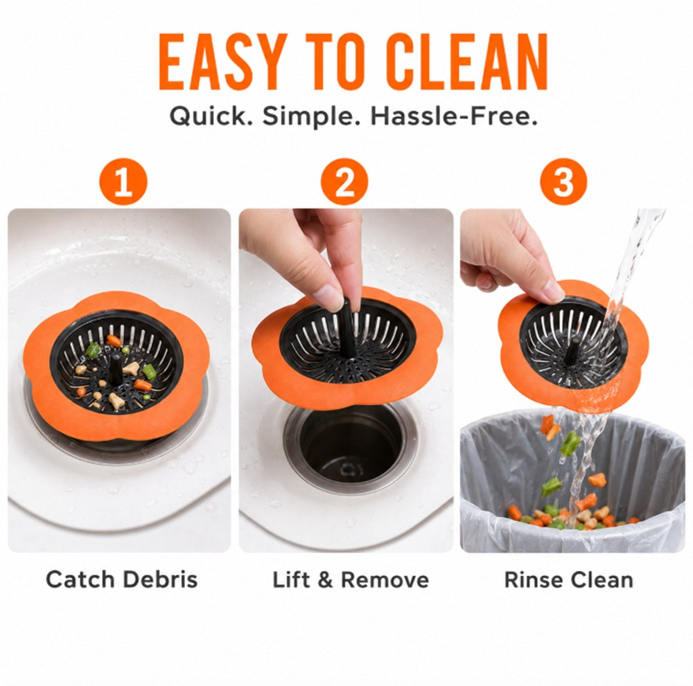 4-Pack Sink Strainer & Drain Stopper Set | TIKA