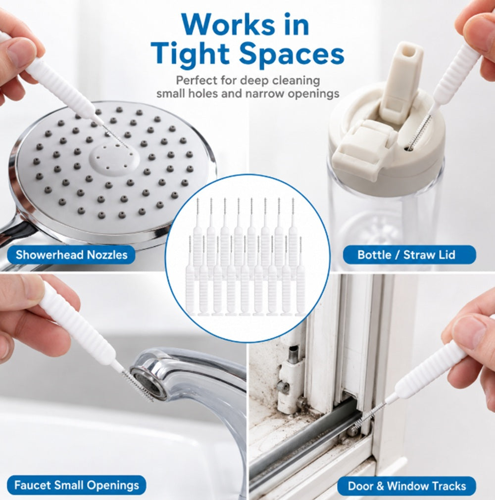 30-Pack Shower Head Nozzle Cleaning Brushes | TIKA