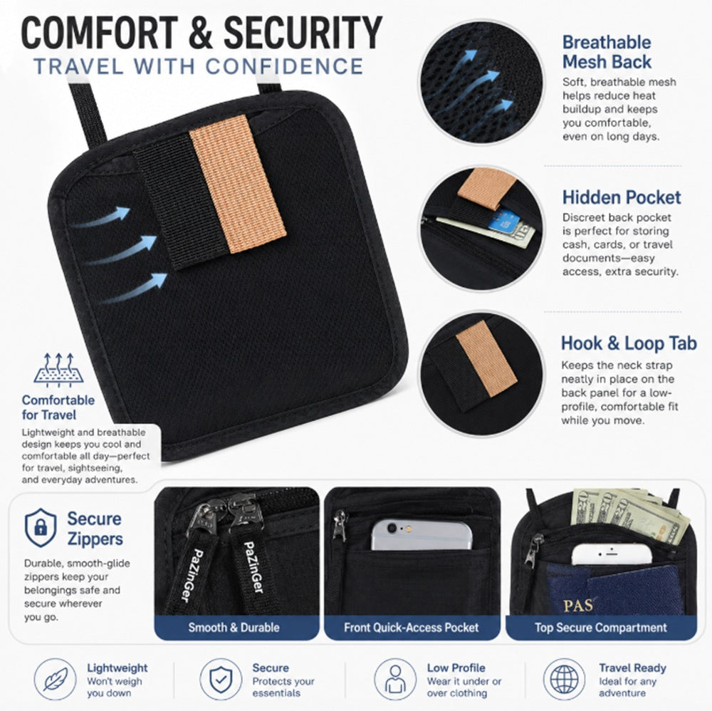 RFID Blocking Passport Holder & Travel Wallet | TIKA