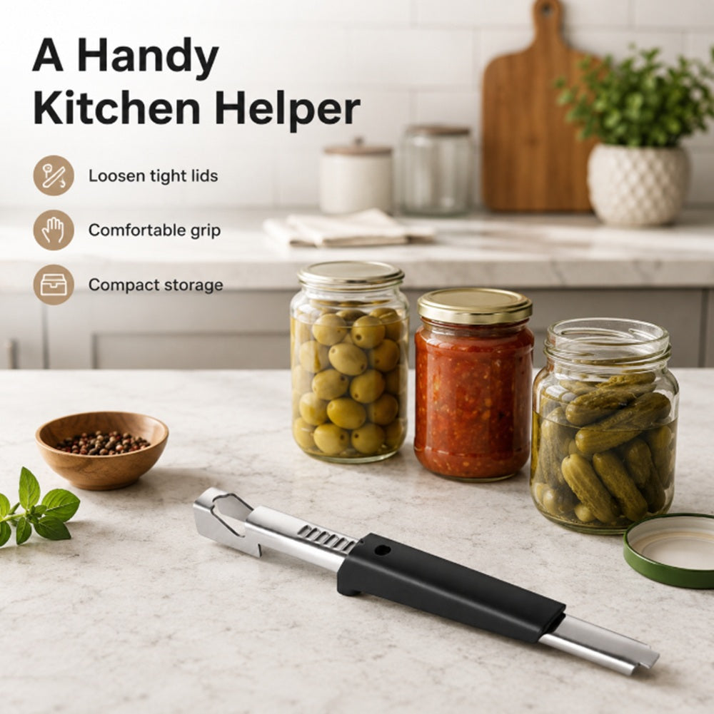 Adjustable Stainless Steel Jar Opener for Seniors & Weak Hands | TIKA