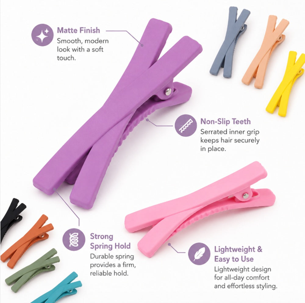 10-Piece Colorful Hair Clip & Barrette Set | TIKA