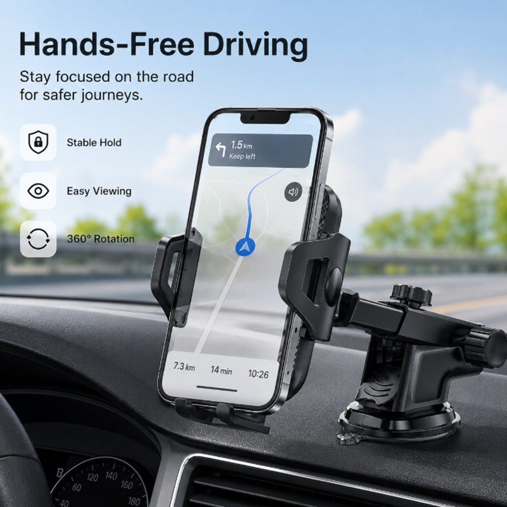 3-in-1 Adjustable Car Phone Mount | TIKA