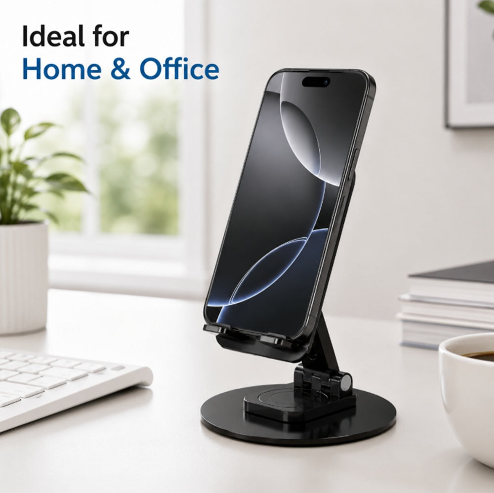 360° Rotating Foldable Phone & Tablet Desk Stand | TIKA