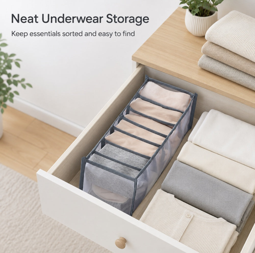 Foldable Drawer Organizer for Underwear, Bras & Socks | TIKA