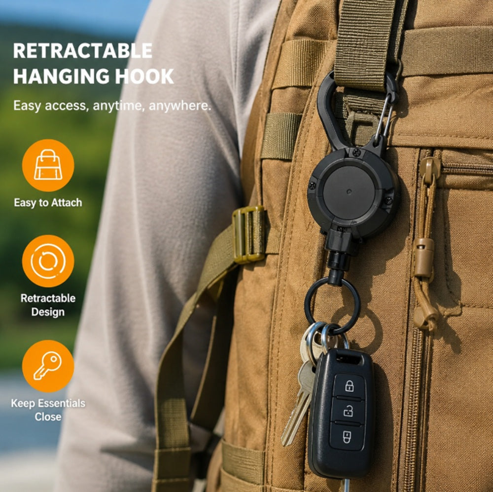 Heavy-Duty Retractable Keychain & Badge Holder | TIKA