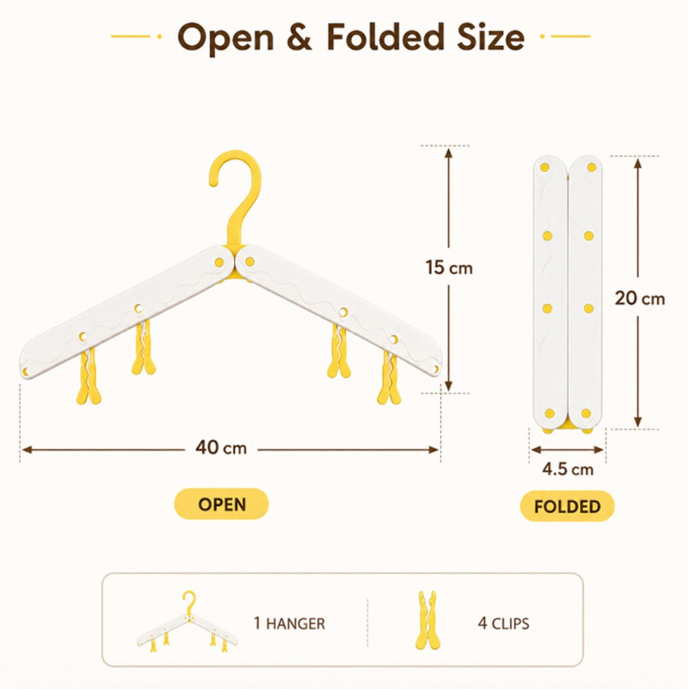 3-Pack Foldable Travel Clothes Hangers | TIKA