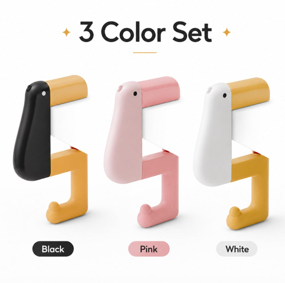 3-Pack Foldable Bird Purse Hooks | TIKA