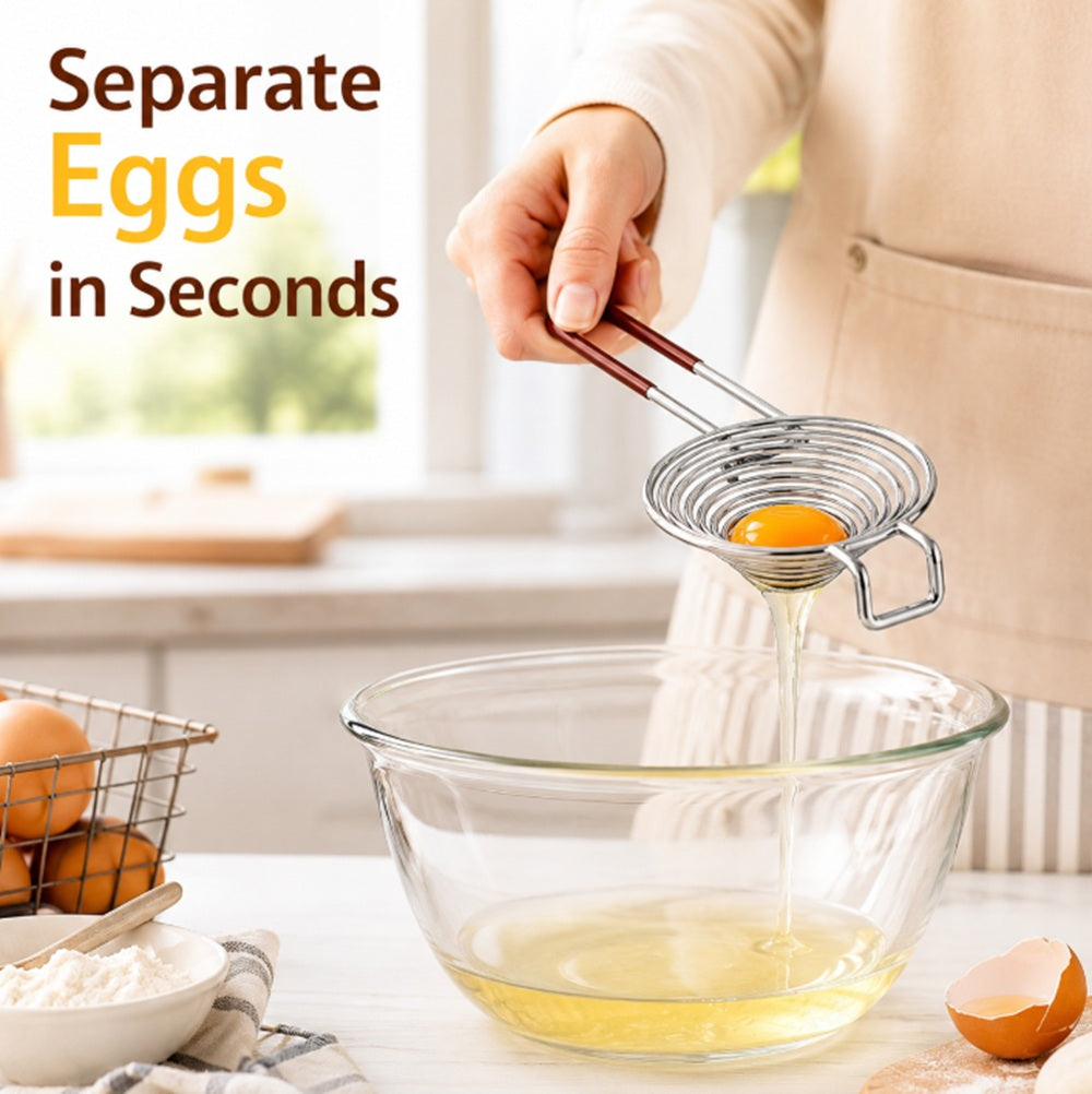 Stainless Steel Egg Yolk Separator for Baking & Cooking | TIKA