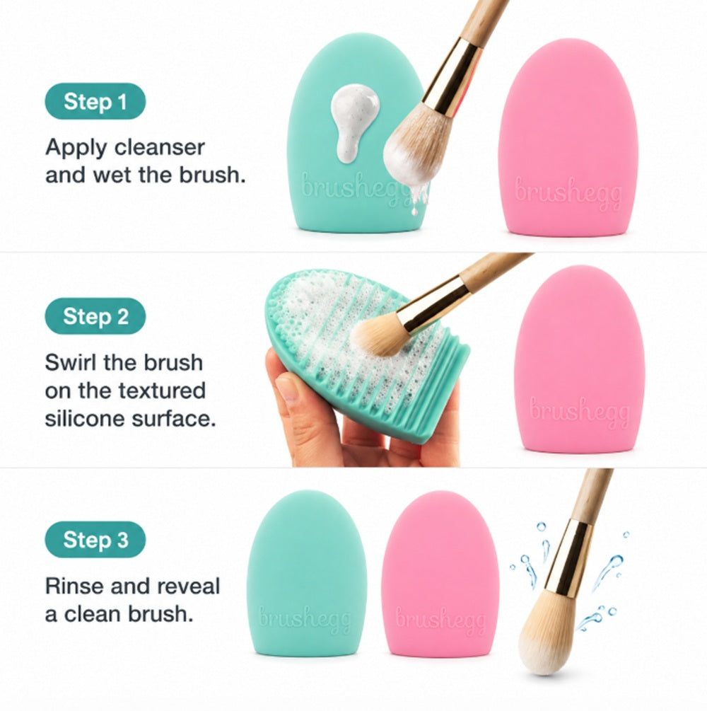 2-Pack Silicone Makeup Brush Cleaning Pads | TIKA