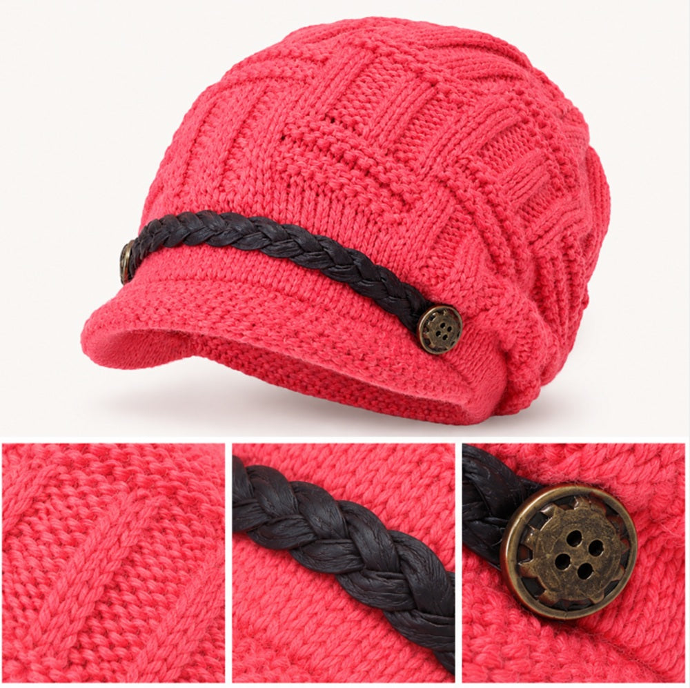 Women's Bubble Knit Slouchy Beanie Winter Hat | TIKA