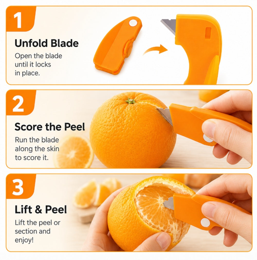 5-Piece Citrus Peeler Set for Oranges & Lemons | TIKA