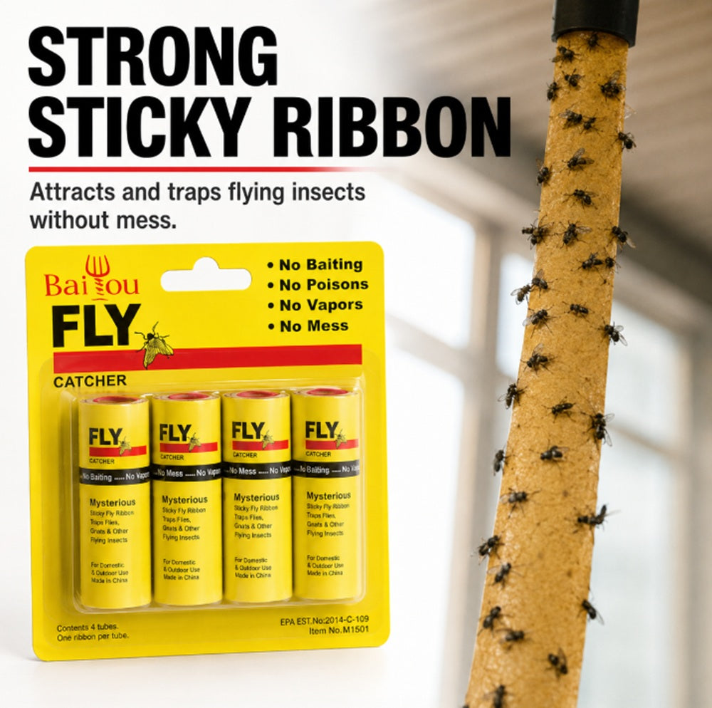 16-Pack Hanging Sticky Fly Strips | TIKA