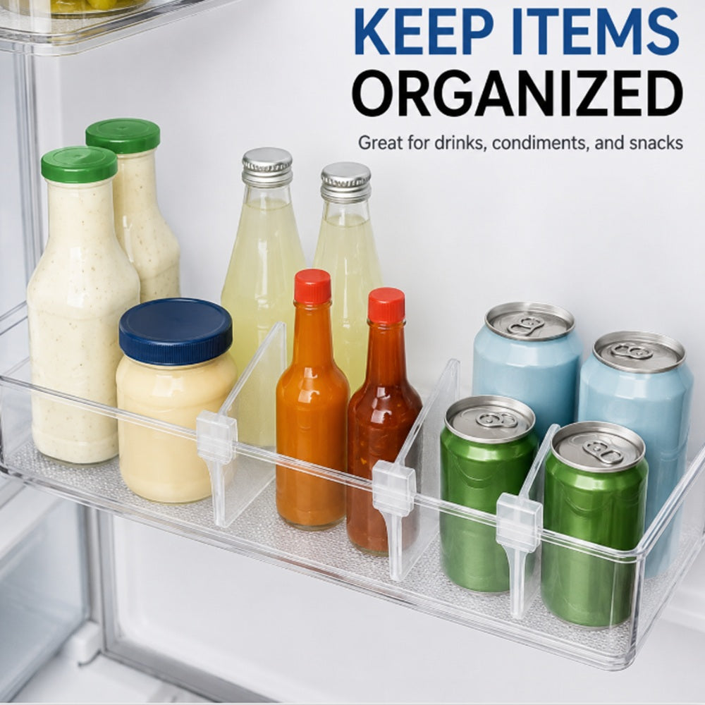8-Piece Refrigerator Shelf Divider Organizer Set | TIKA