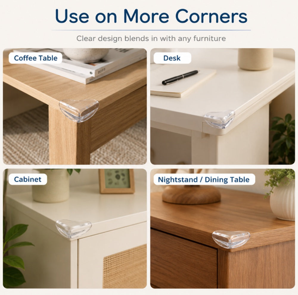 12-Pack Soft Silicone Table Corner Protectors | TIKA