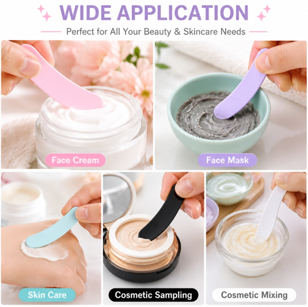 100-Pack Mini Disposable Cosmetic Spatulas | TIKA