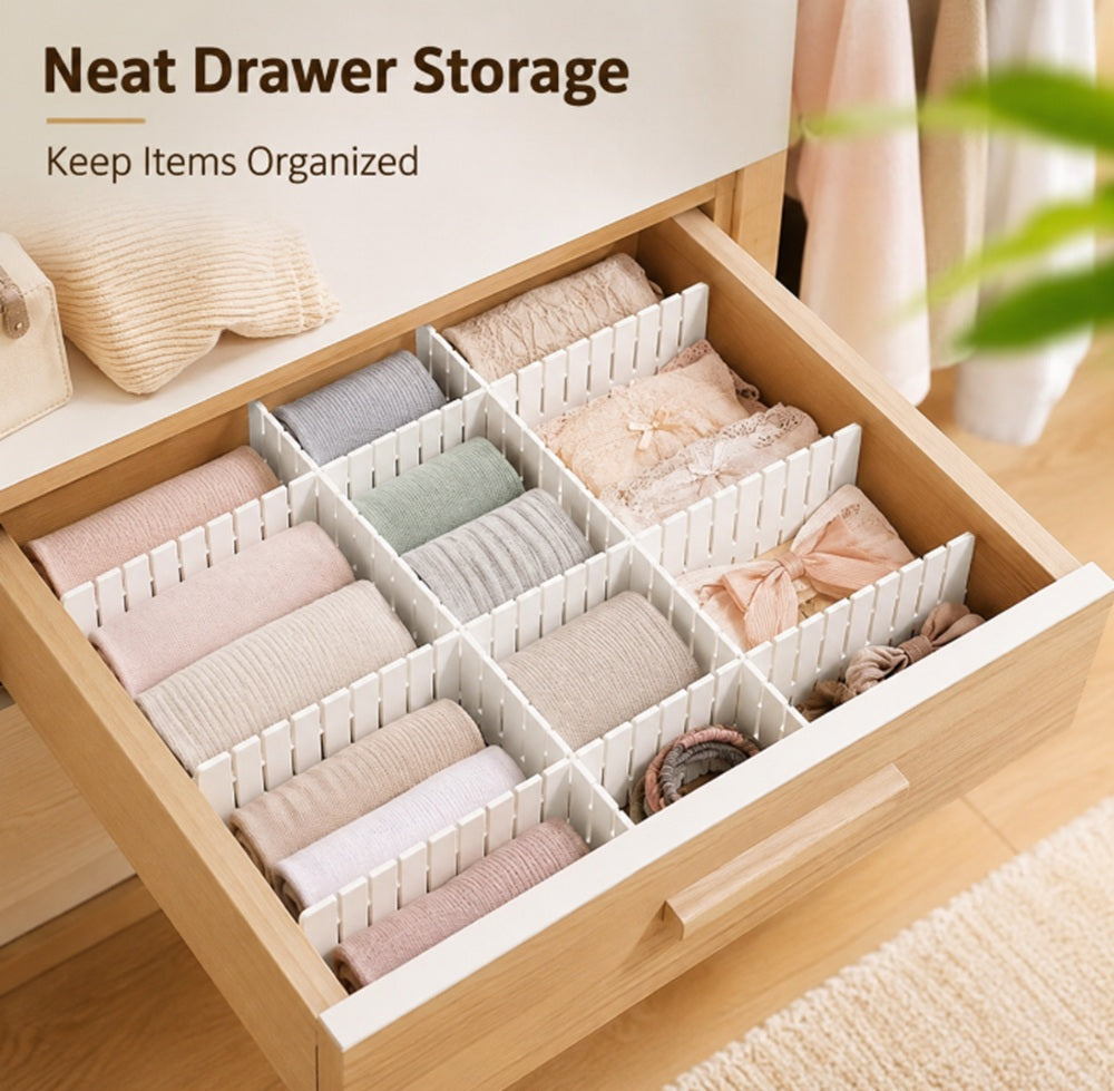 8-Pack Adjustable Drawer Dividers | TIKA