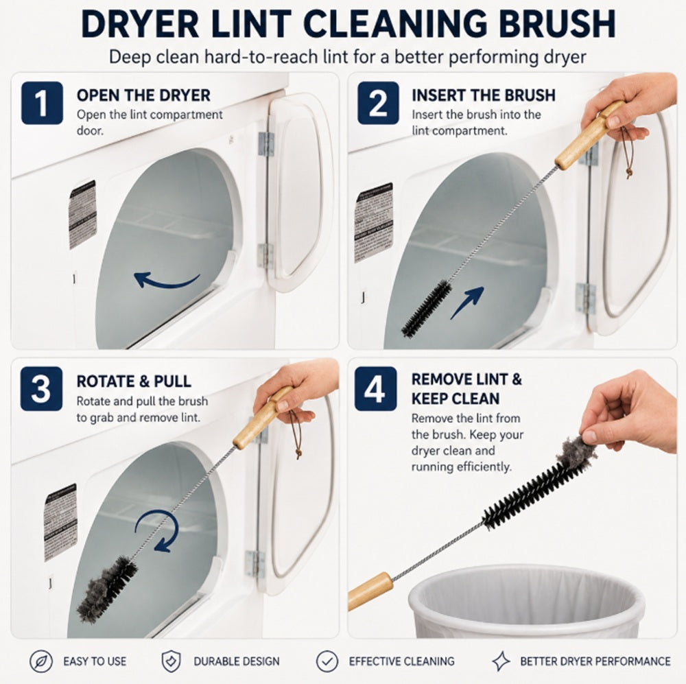 Dryer Vent & Lint Trap Cleaning Brush | TIKA