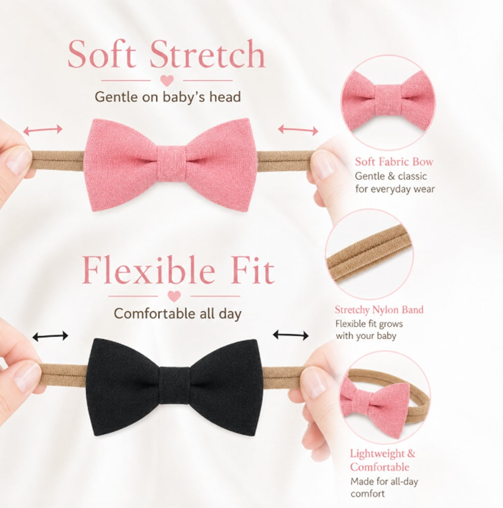 4-Pack Baby Girl Flower Headbands | TIKA