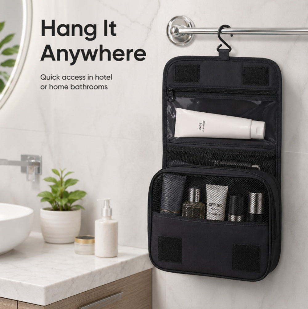 Hanging Travel Toiletry & Makeup Bag | TIKA