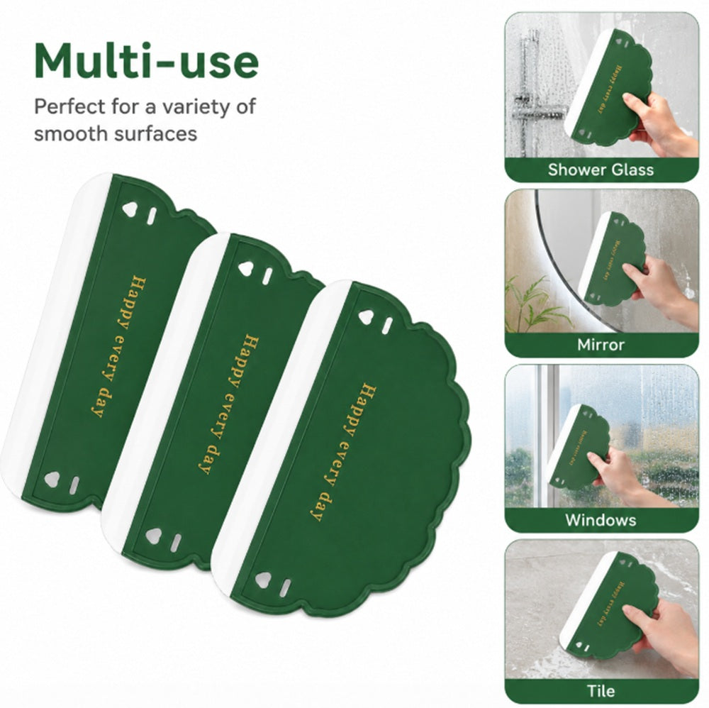 3-Pack Glass & Mirror Cleaning Squeegee Set | TIKA