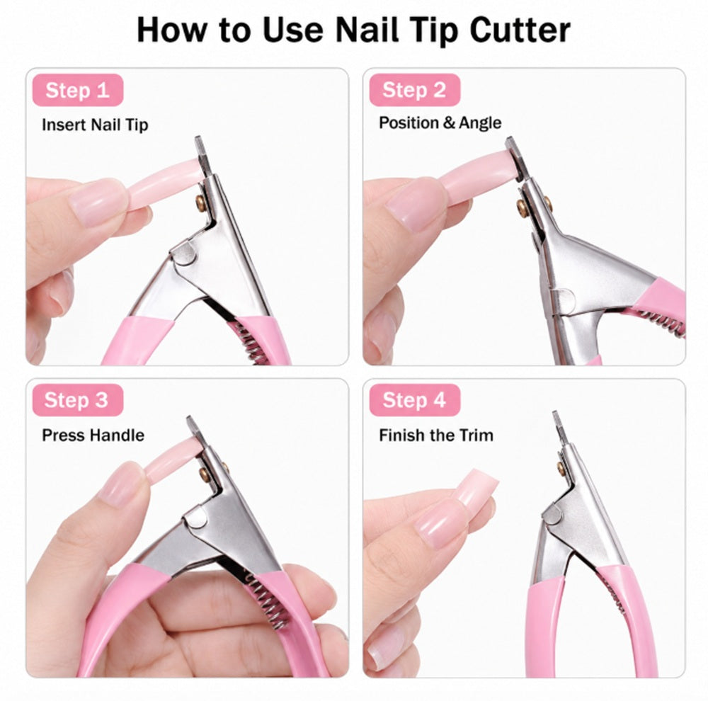 Acrylic Nail Tip Cutter with U-Shaped Edge | TIKA